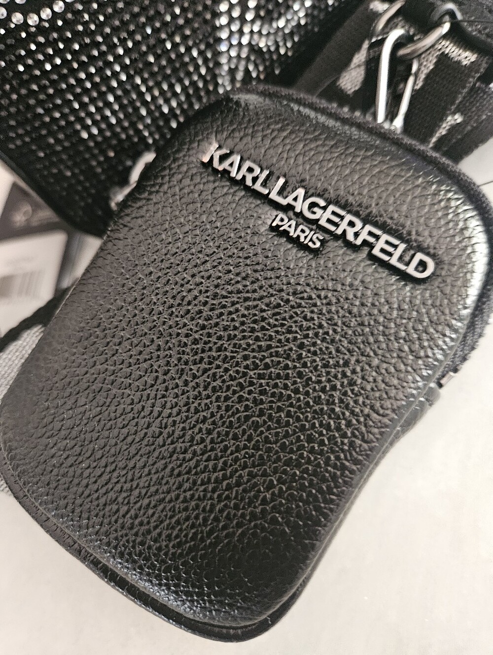 Karl Lagerfeld Black Crystal 'Karl' Crossbody - Picture 7 of 15